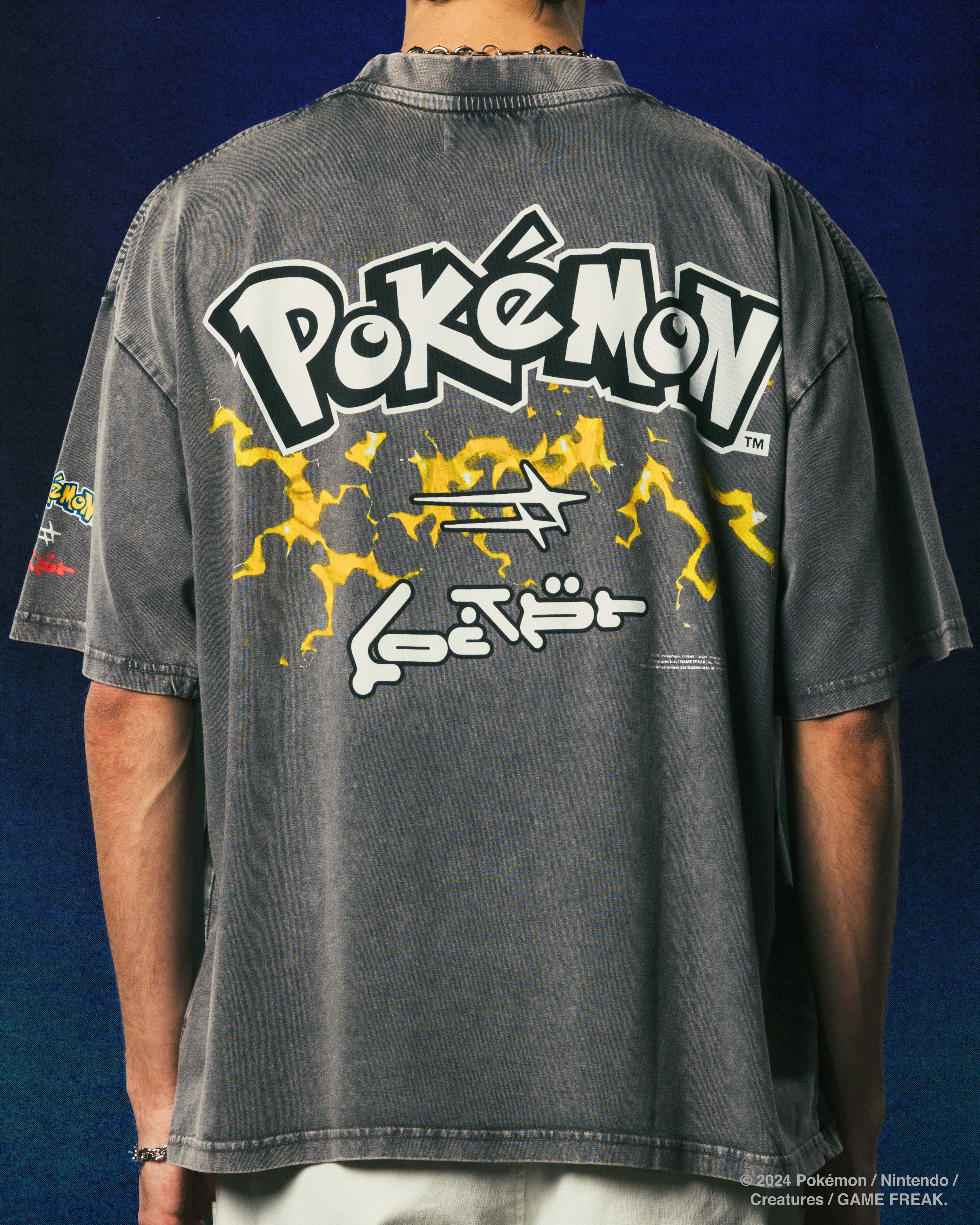 Pokémon By Loiter Pikachu Premium T-Shirt Charcoal - Image 4