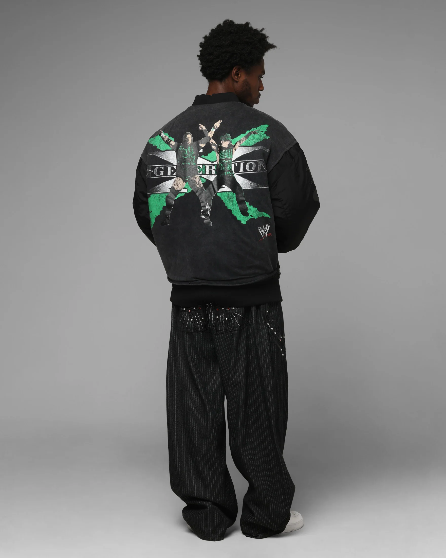 Loiter X WWE DX Generation Bomber Jacket Black - Image 4