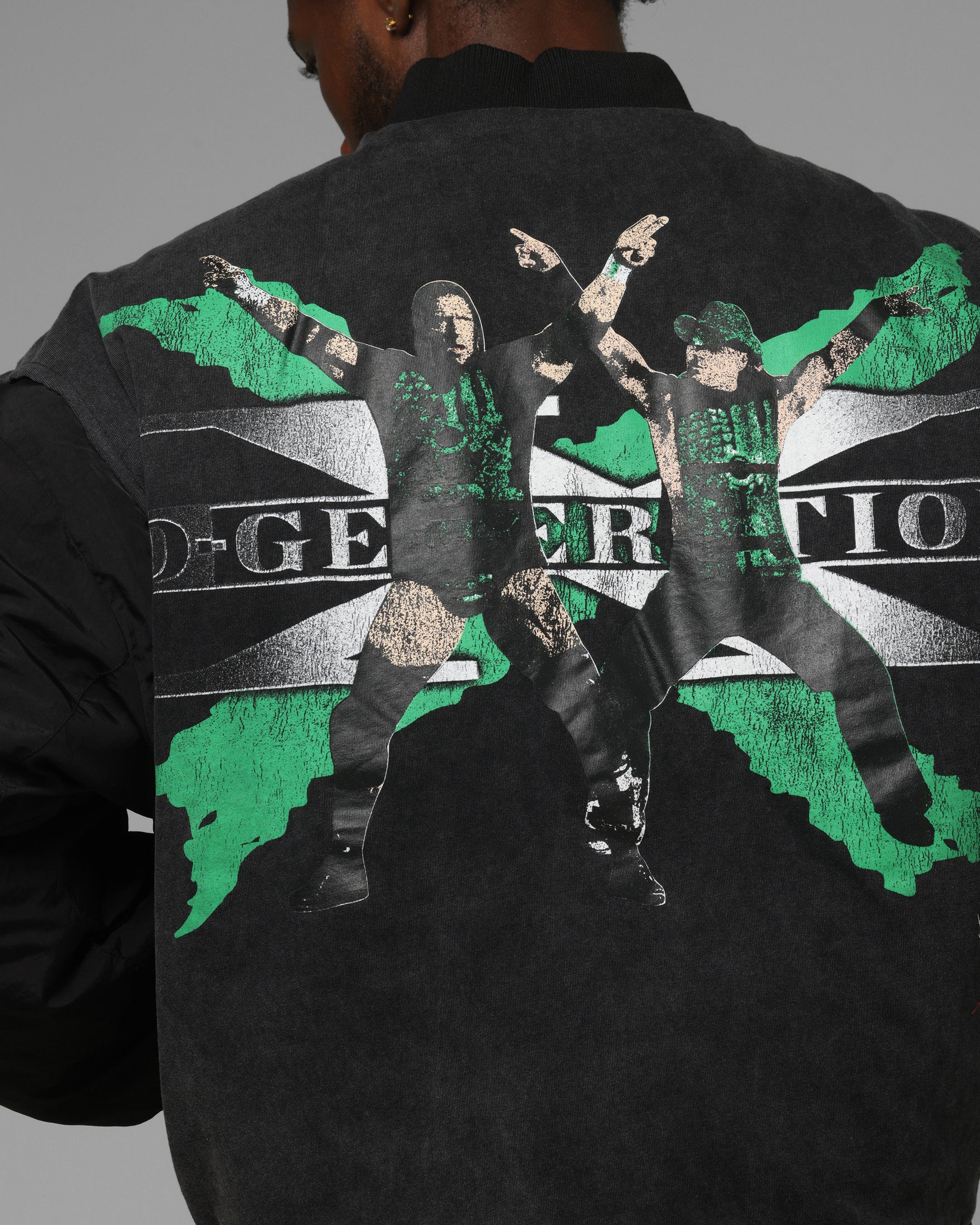 Loiter X WWE DX Generation Bomber Jacket Black - Image 8
