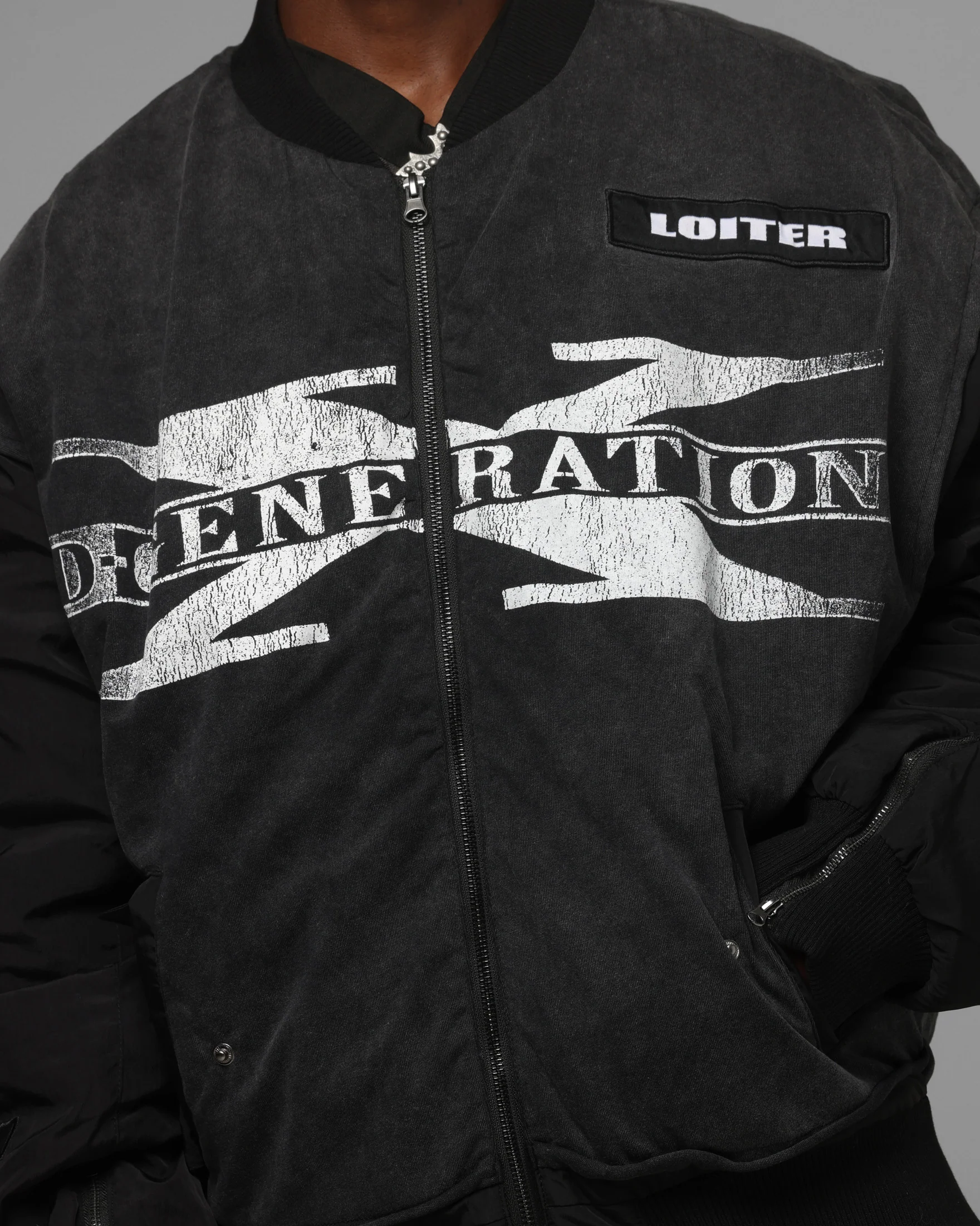 Loiter X WWE DX Generation Bomber Jacket Black - Image 9