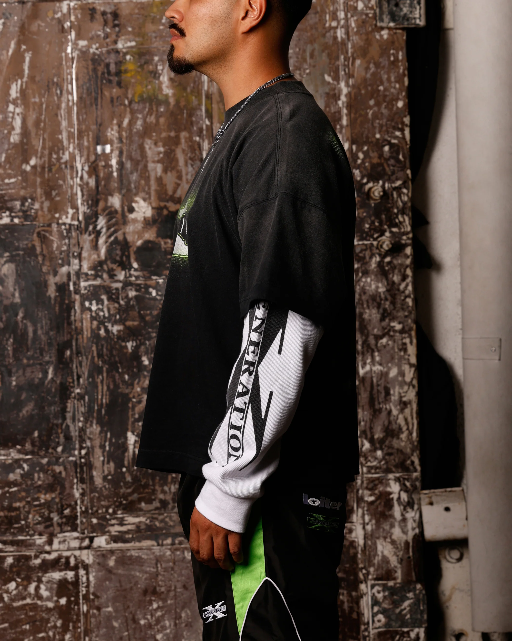 Loiter X WWE DX Generation Long Sleeve Vintage T-Shirt - Image 5