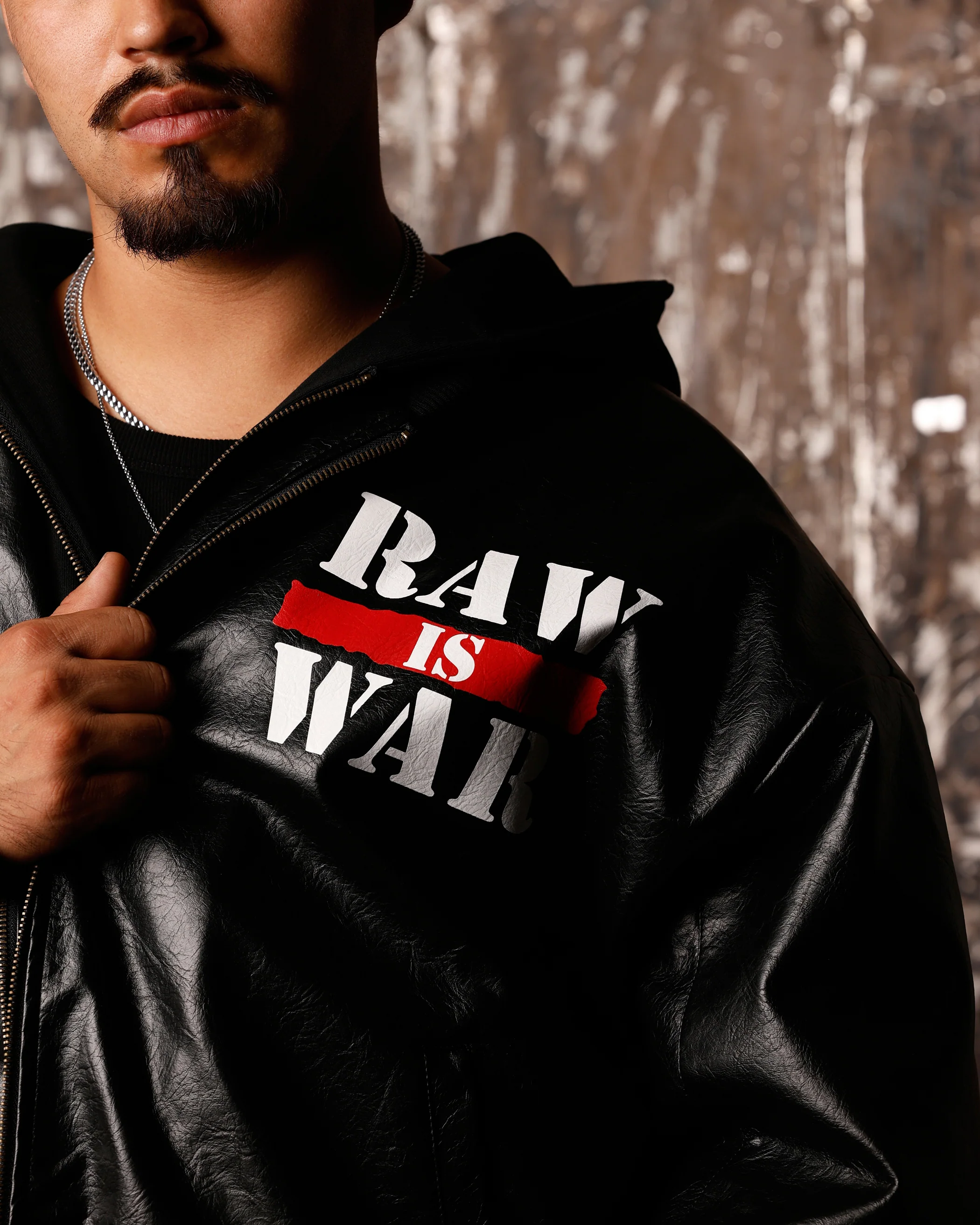Loiter X WWE Raw Is War Jacket Black - Image 7