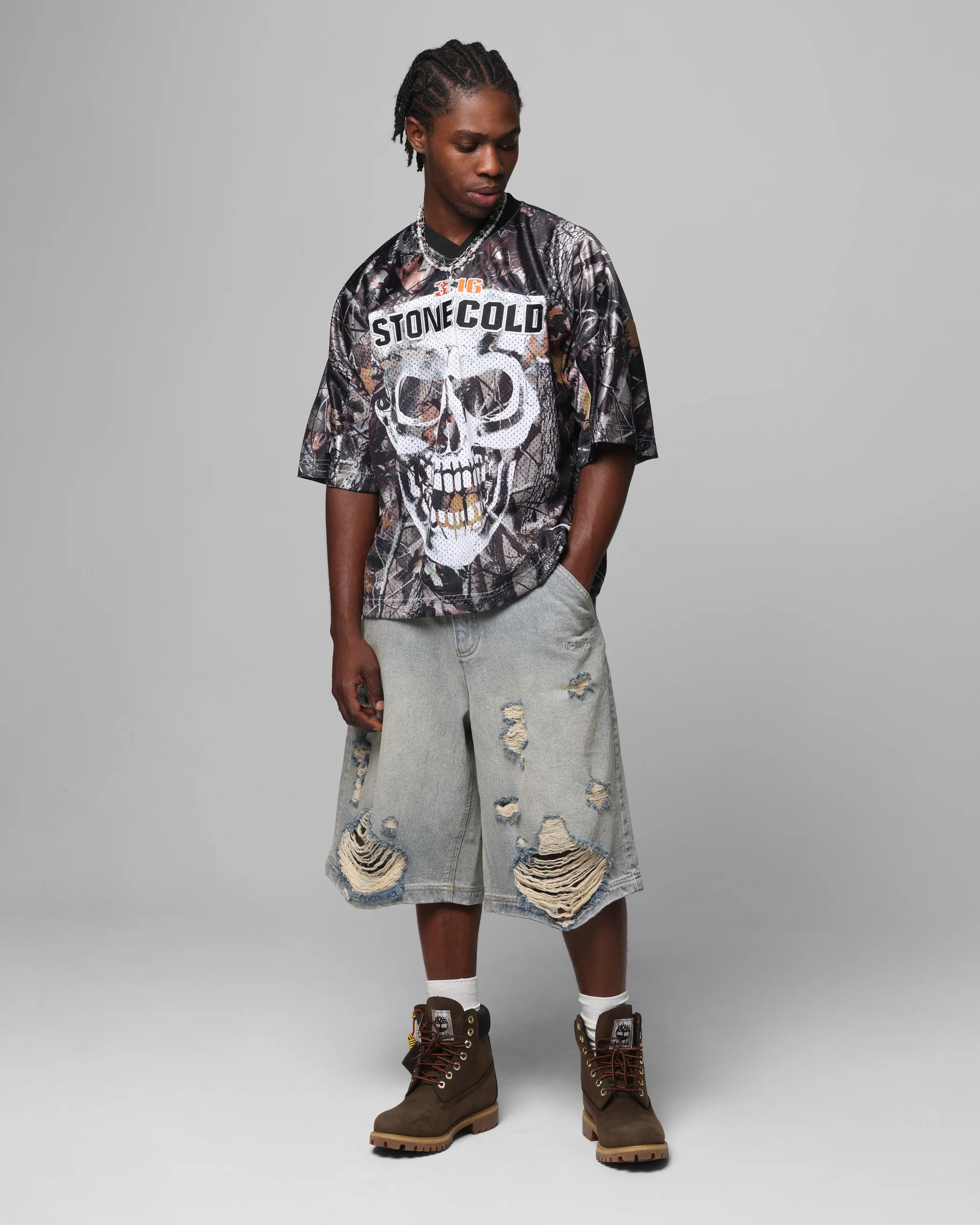 Loiter X WWE Stone Cold Training Jersey Real Tree Camo - Image 3