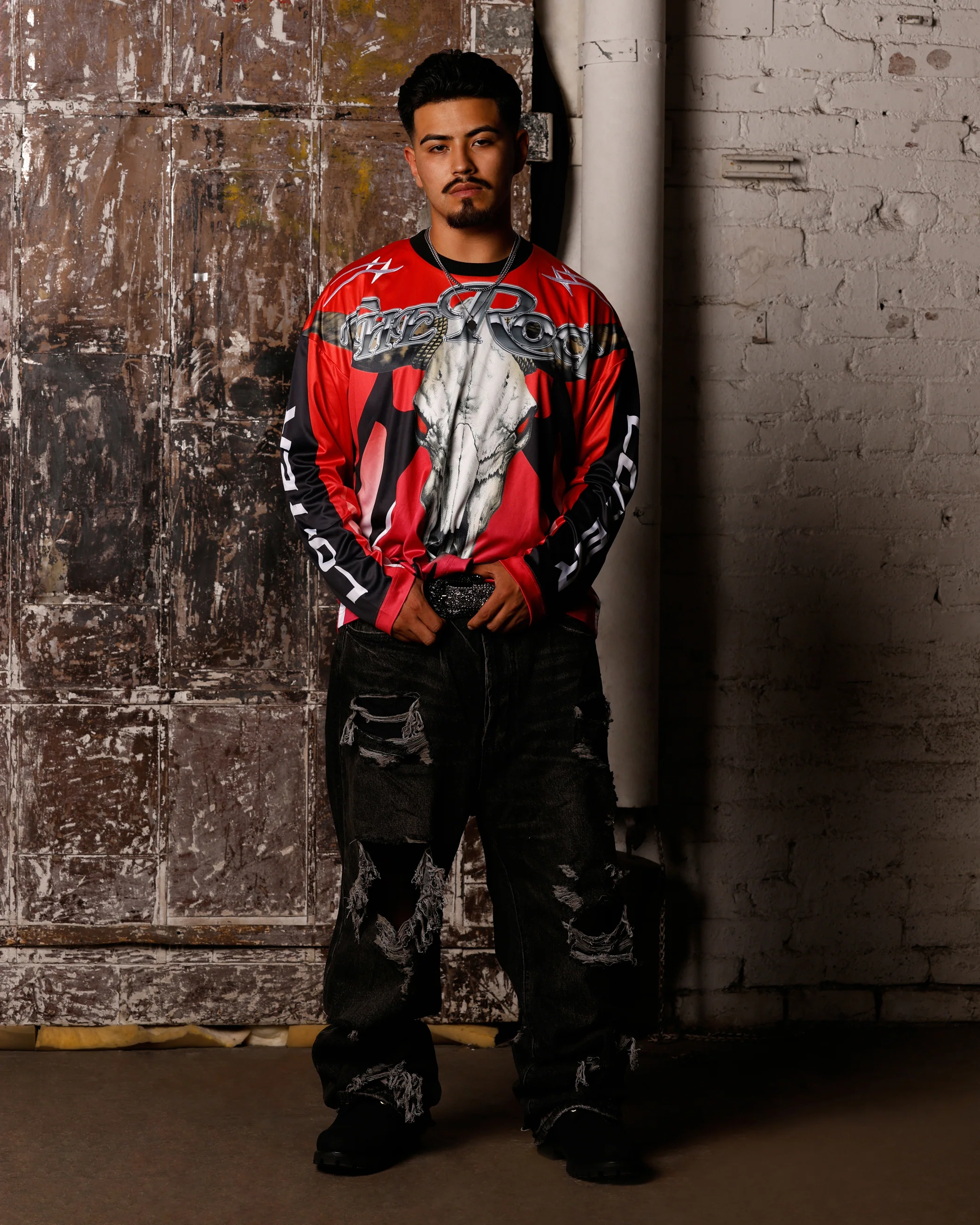 Loiter X WWE The Rock Motorcross Long Sleeve Jersey - Image 3