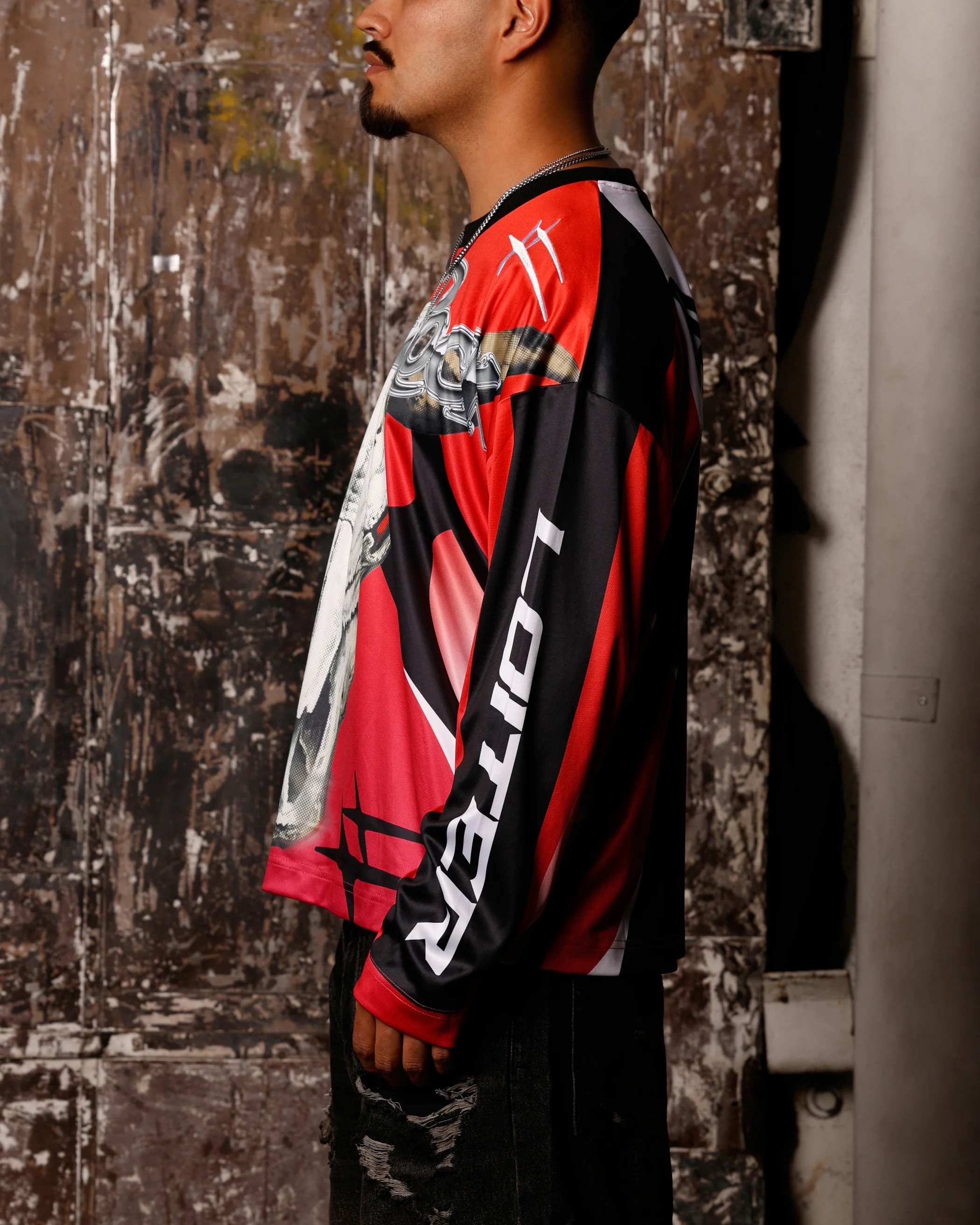 Loiter X WWE The Rock Motorcross Long Sleeve Jersey - Image 5