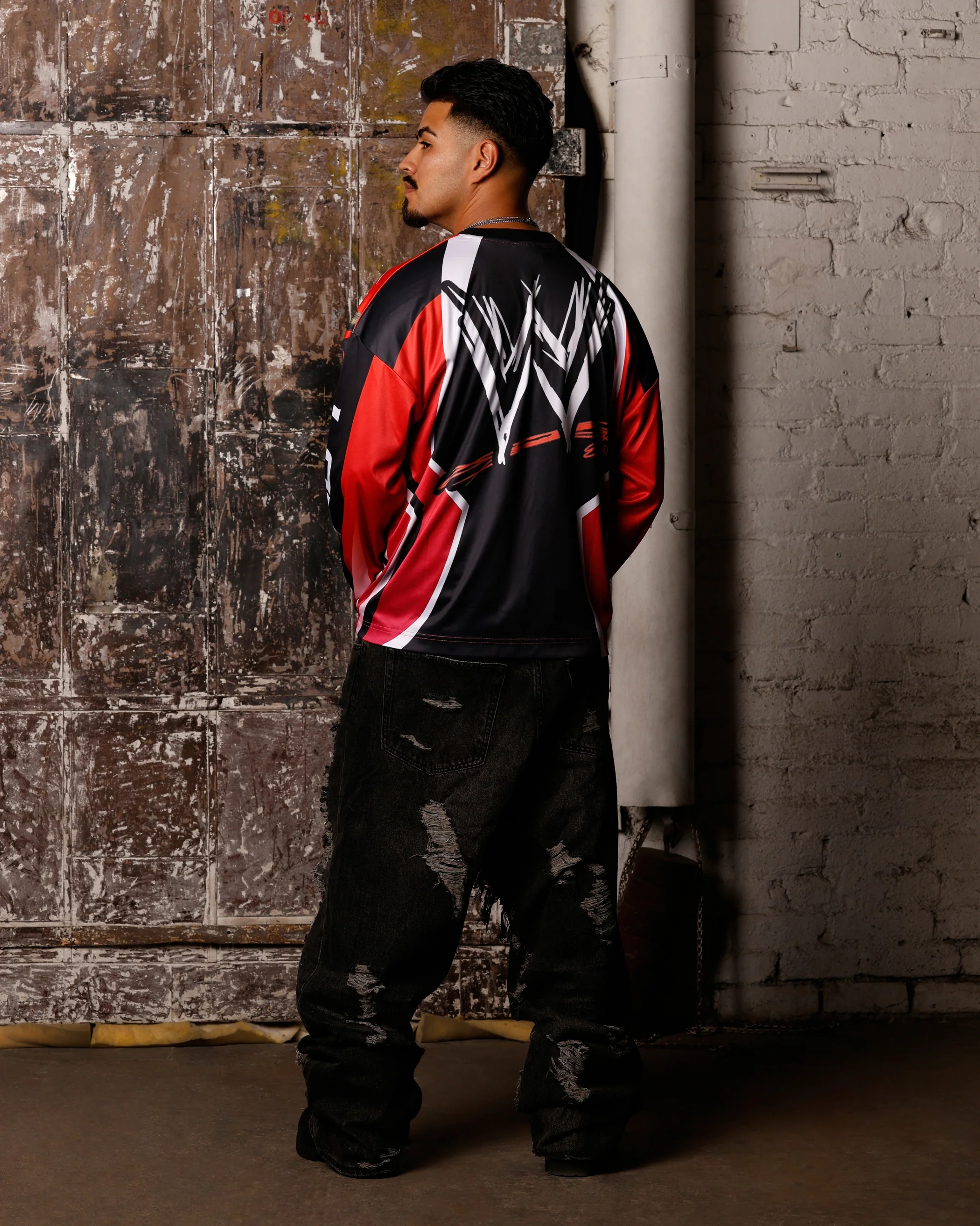 Loiter X WWE The Rock Motorcross Long Sleeve Jersey - Image 6