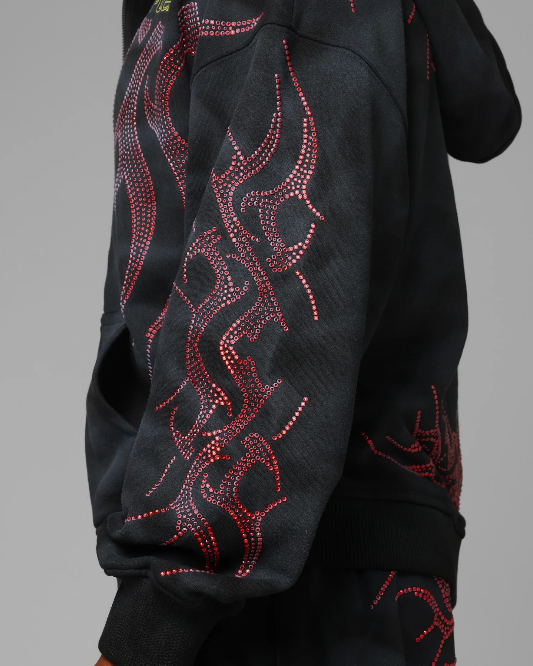 Loiter X Yu-Gi-Oh! Slifer Sky Dragon Zip Hoodie Black Wash - Image 9